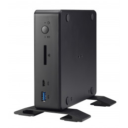 Shuttle XPC nano NC1010XA tietokone työasema 4205U mini PC Intel® Celeron® 4 GB DDR4-SDRAM 128 GB SSD Musta