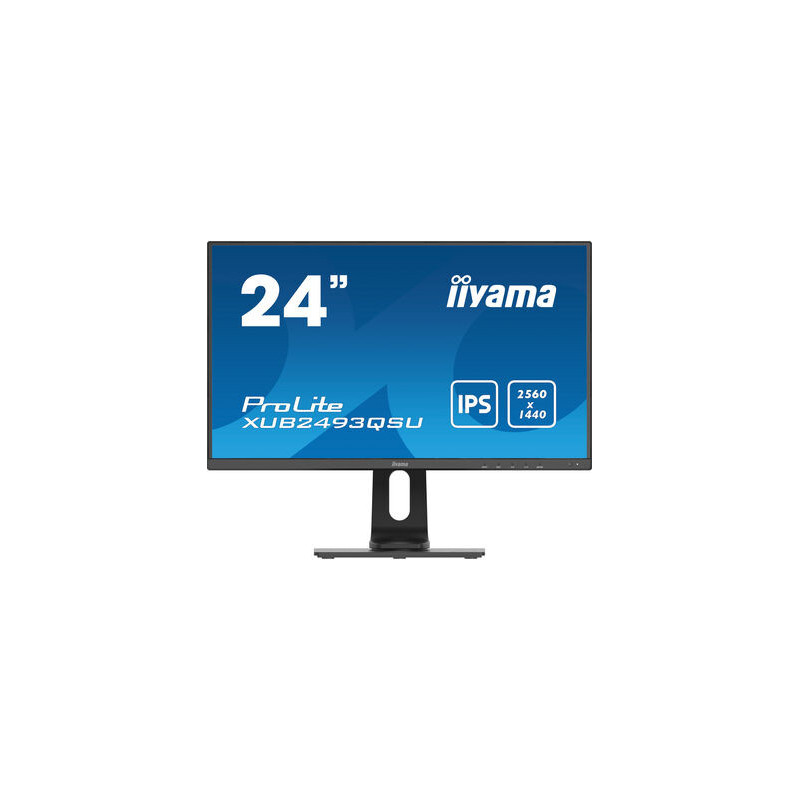 iiyama ProLite XUB2493QSU-B1 tietokoneen litteä näyttö 60,5 cm (23.8") 2560 x 1440 pikseliä Wide Quad HD LED Musta