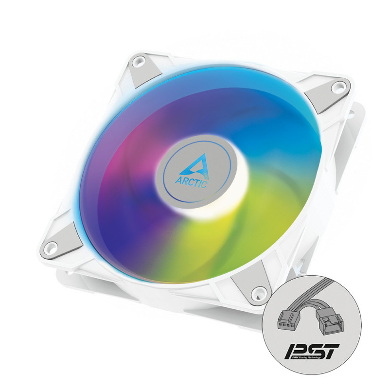 ARCTIC P14 PWM PST A-RGB Tietokonekotelo Tuuletin 14 cm Valkoinen 1 kpl