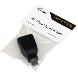 i-tec U31TYPEC kaapelin sukupuolenvaihtaja USB 3.1 Type-C USB 3.0 Type-A Musta