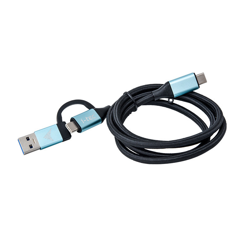 i-tec C31USBCACBL USB-kaapeli 1 m USB 3.2 Gen 1 (3.1 Gen 1) USB C Musta, Sininen