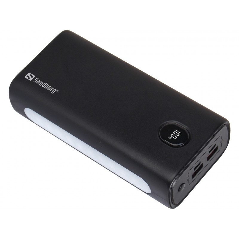 Sandberg Powerbank USB-C PD 20W 30000 Litiumioni (Li-Ion) 30000 mAh Musta