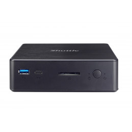 Shuttle XPC nano NC1010BA tietokone työasema 4205U mini PC Intel® Celeron® 4 GB DDR4-SDRAM 120 GB SSD Windows 10 Pro Musta