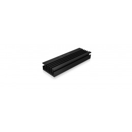ICY BOX IB-M2HS-70 SSD-asema Jäähdytyslevy jäähdytin Musta 1 kpl