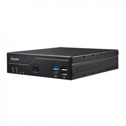 Shuttle XPС slim DH610 barebone-tietokonerunko 1.3L kokoinen PC Musta LGA 1700