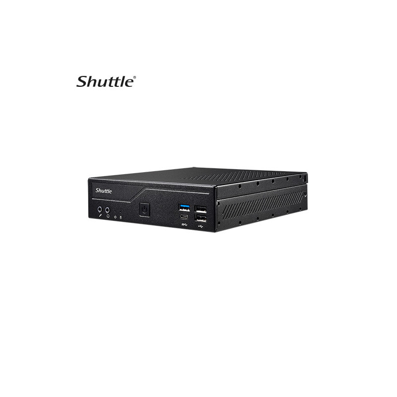 Shuttle DH610S tietokone työasema Slim PC DDR4-SDRAM HDD+SSD Mini PC Musta