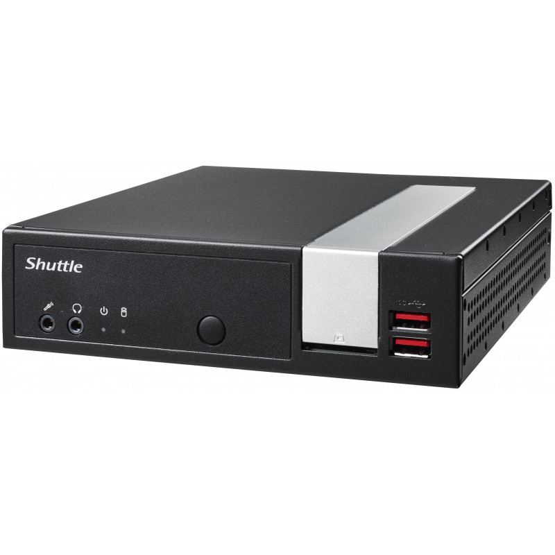 Shuttle XPС slim DL20NV2 barebone-tietokonerunko 1.35L kokoinen PC Musta Intel® SoC BGA 1090 N4505 2 GHz