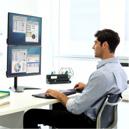 Fellowes 8044001 monitorin kiinnike ja jalusta 81,3 cm (32") Vapaasti seisova Musta