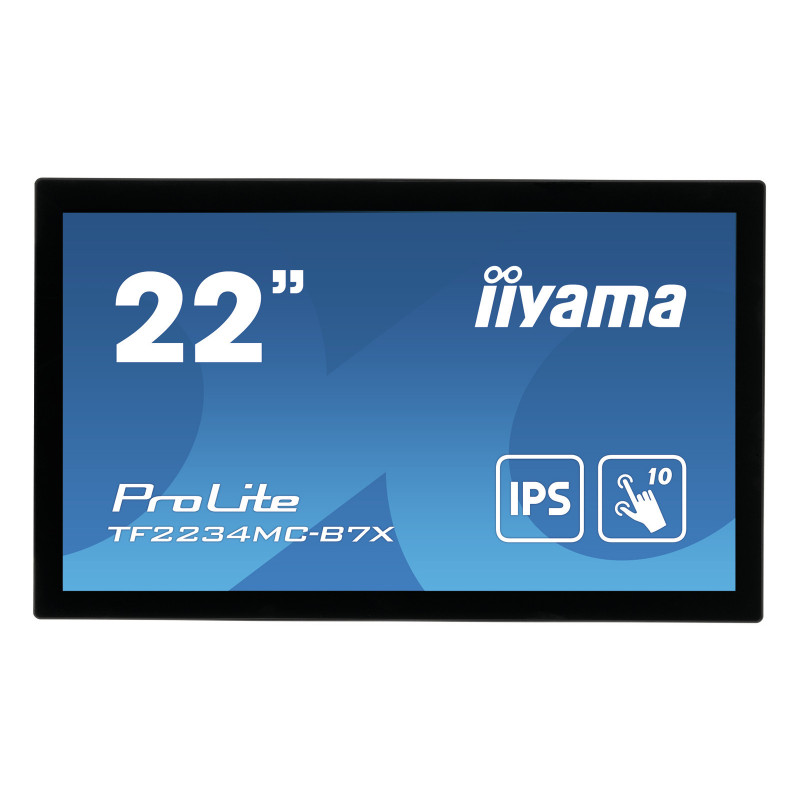 iiyama ProLite TF2234MC-B7X tietokoneen litteä näyttö 54,6 cm (21.5") 1920 x 1080 pikseliä Full HD LED Kosketusnäyttö