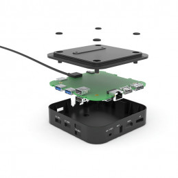 i-tec C31HDMIDPDOCKPD65 kannettavien tietokoneiden telakka ja porttitoistin Langallinen USB 3.2 Gen 1 (3.1 Gen 1) Type-C Musta