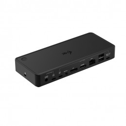 i-tec C31DUALKVMDOCKPD kannettavien tietokoneiden telakka ja porttitoistin Langallinen USB 3.2 Gen 1 (3.1 Gen 1) Type-C Musta