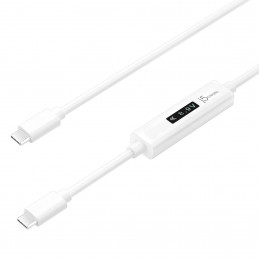 j5create JUCP14-N USB-C™ 2.0 - USB-C™ -kaapeli dynaamisella OLED-virtamittarilla