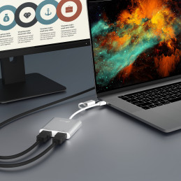j5create JCA365-N USB-C® - Dual HDMI™ Multi-Monitor Adapter