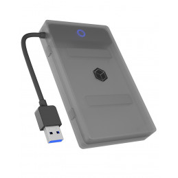 ICY BOX IB-AC603b-U3 HDD- SSD-kotelo Antrasiitti, Musta 2.5"