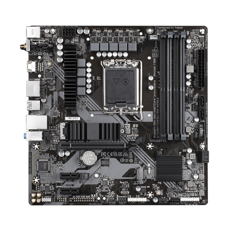Gigabyte B760M DS3H AX DDR4 emolevy Intel B760 Express LGA 1700 mikro ATX