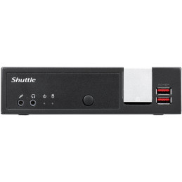 Shuttle XPС slim DL20N6V2 barebone-tietokonerunko 1.35L kokoinen PC Musta Intel® SoC BGA 1090 N6005 2 GHz