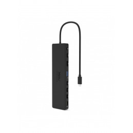 Port Designs 901906-W kannettavien tietokoneiden telakka ja porttitoistin Langallinen USB 3.2 Gen 2 (3.1 Gen 2) Type-C Musta