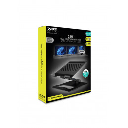 Port Designs 901108DOCK-EU kannettavan tietokoneen teline Musta
