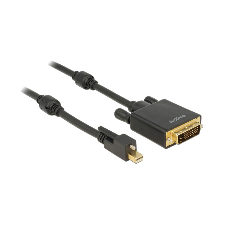 DeLOCK 83727 videokaapeli-adapteri 3 m Mini DisplayPort DVI-D Musta