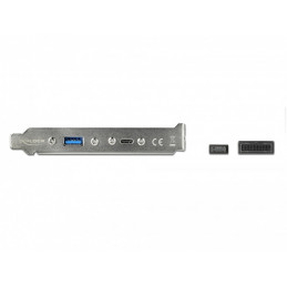 DeLOCK 89934 USB-kaapeli 0,5 m USB 3.2 Gen 2 (3.1 Gen 2) USB C USB A Musta