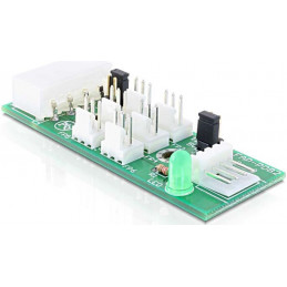DeLOCK Distribution Board 6x fan 5V 12V liitäntäkortti -sovitin