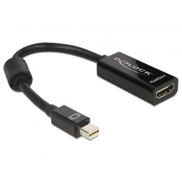 DeLOCK Adapter mini Displayport   HDMI 0,18 m HDMI-tyyppi A (vakio) Musta