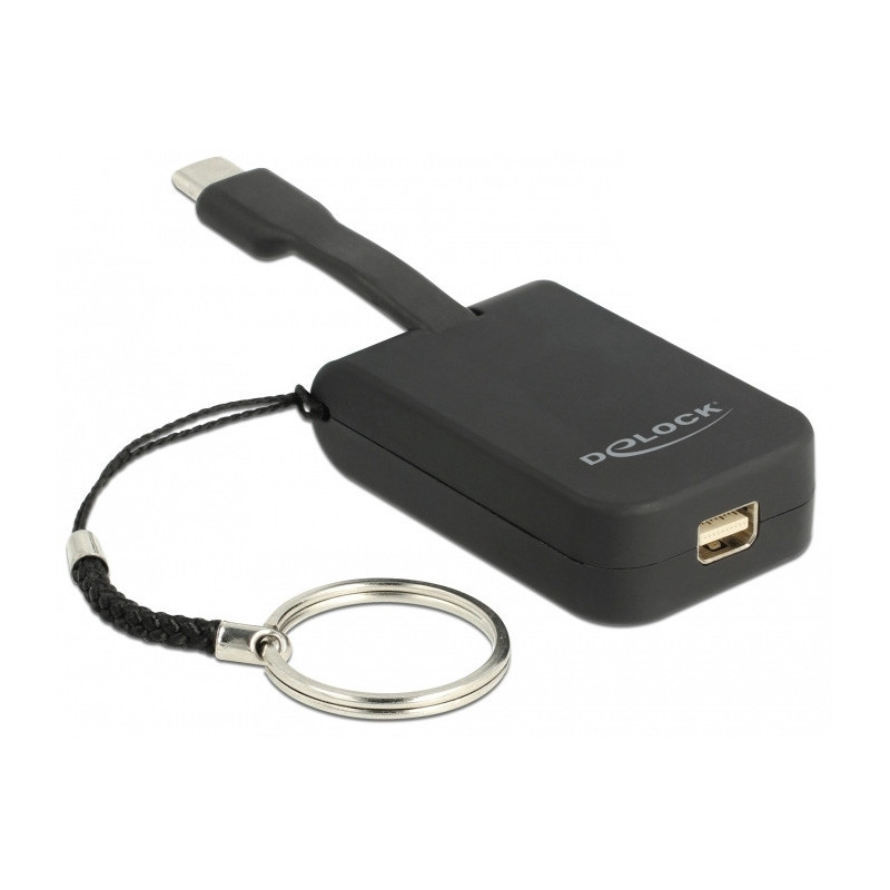 DeLOCK 63939 videokaapeli-adapteri 0,03 m USB Type-C mini DisplayPort Musta