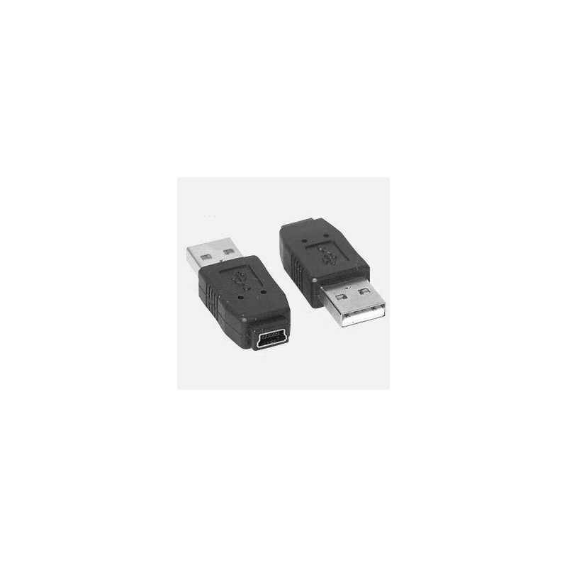 DeLOCK Gender Changer mini USB-B 5-pin USB-A Musta