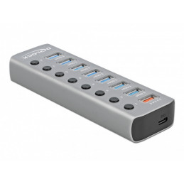 DeLOCK 63264 keskitin USB 3.2 Gen 1 (3.1 Gen 1) Type-B Harmaa