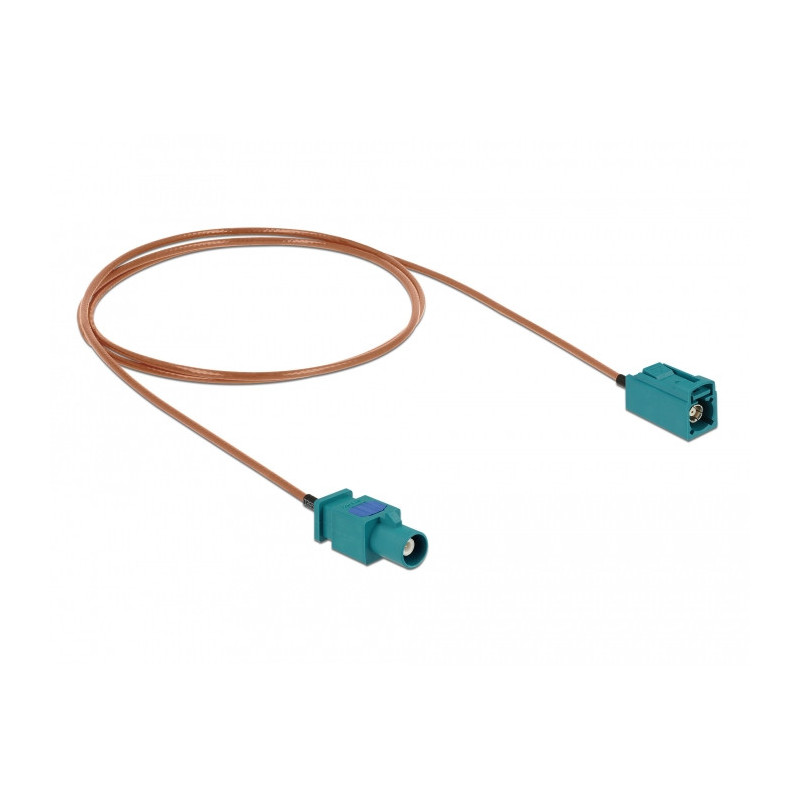 DeLOCK 90002 koaksiaalikaapeli RG-316 U FAKRA Z Beige, Sininen