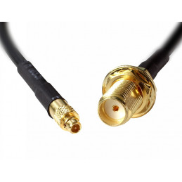 DeLOCK 88580 koaksiaalikaapeli 0,2 m SMA MMCX Musta