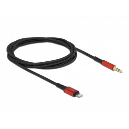 DeLOCK 86587 audiokaapeli 1,5 m 3.5mm Lightning Musta