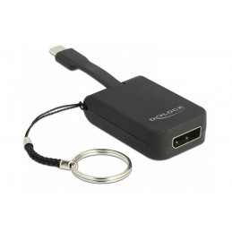 DeLOCK 63940 videokaapeli-adapteri 0,03 m USB Type-C DisplayPort Musta