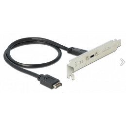 DeLOCK 89936 USB-kaapeli 0,5 m USB 3.2 Gen 2 (3.1 Gen 2) USB A USB C Musta