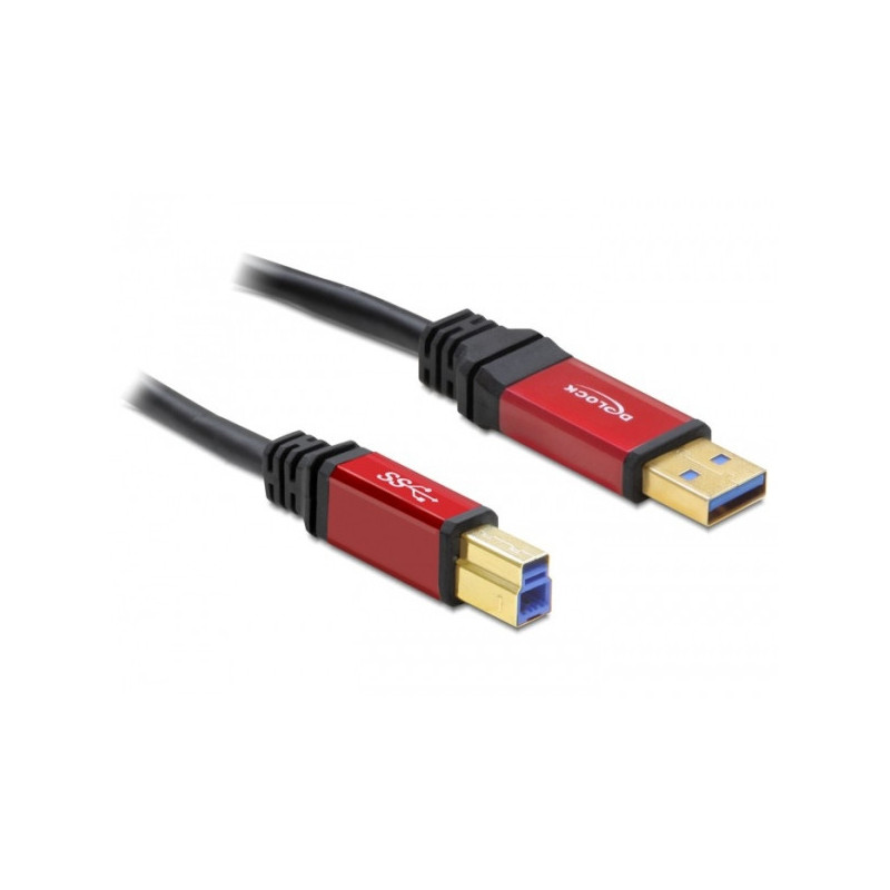 DeLOCK 2.0m USB 3.0 A-B USB-kaapeli 2 m USB 3.2 Gen 1 (3.1 Gen 1) USB A USB B