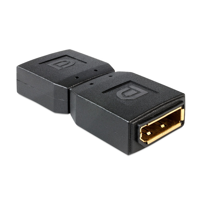 DeLOCK 65374 kaapelin sukupuolenvaihtaja Displayport Musta