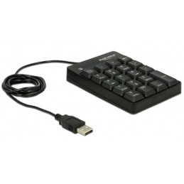 DeLOCK 12481 Numeerinen näppäimistö Universaali USB Musta