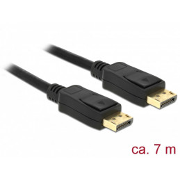 DeLOCK 84860 DisplayPort-kaapeli 7 m Musta