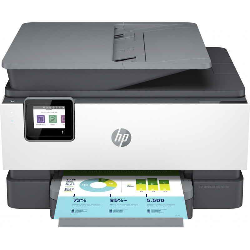 HP OfficeJet Pro 9019e All-in-One -tulostin, Väri, Tulostin varten Pientoimistot, Tulosta, kop., skannaa, faksaa, 35 arkin