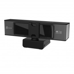 j5create JVCU435-N USB™ 4K Ultra HD -verkkokamera ja 5x Digitaalinen zoomi -kaukosäädin