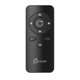 j5create JVCU435-N USB™ 4K Ultra HD -verkkokamera ja 5x Digitaalinen zoomi -kaukosäädin