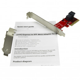 StarTech.com PEX4SFF8643 liitäntäkortti -sovitin Sisäinen U.2