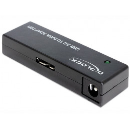 DeLOCK 62486 kaapelin sukupuolenvaihtaja USB3.0 SATA III Musta