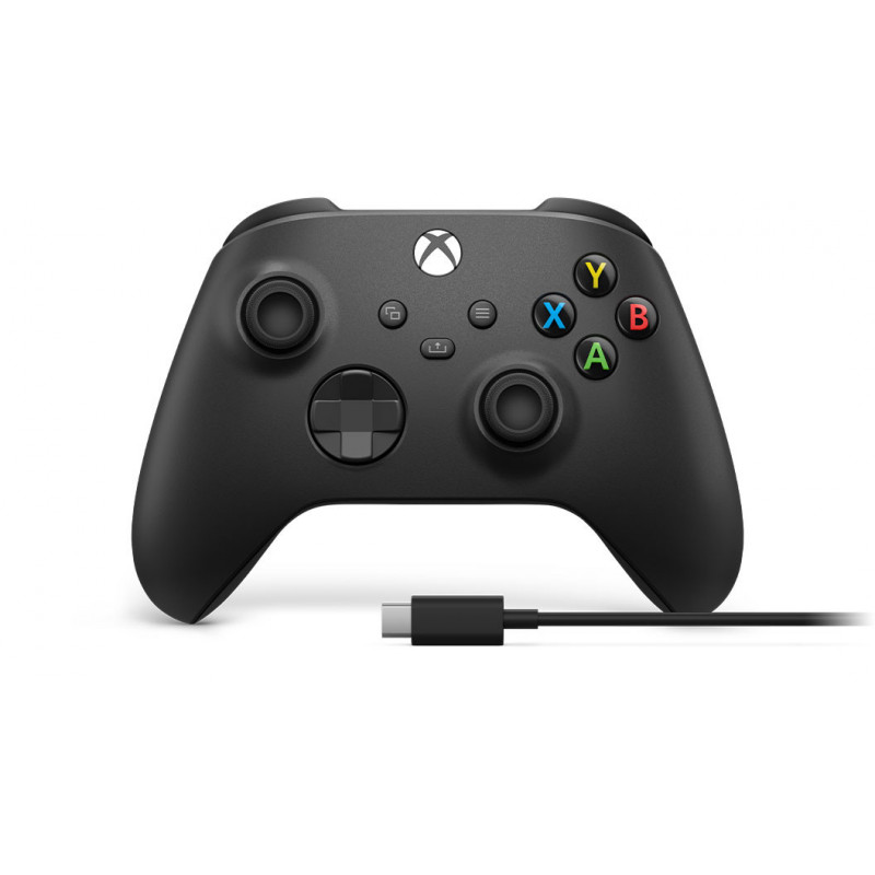 Microsoft Xbox Wireless Controller + USB-C Cable Musta Pad-ohjain Analoginen Digitaalinen PC, Xbox One, Xbox One S, Xbox One X,