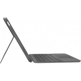 Logitech Combo Touch Harmaa Smart Connector QWERTY Tanska, Suomi, Norjalainen, Ruotsi