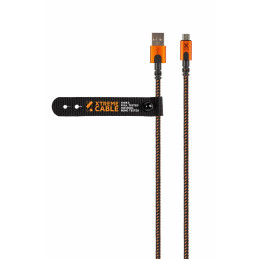 Xtorm CXX001 USB-kaapeli 1,5 m USB A Micro-USB B Musta, Oranssi