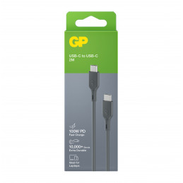 GP Batteries CC2P USB-kaapeli 2 m USB 2.0 USB C Musta