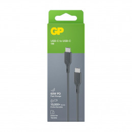 GP Batteries CC1P USB-kaapeli 1 m USB 3.2 Gen 1 (3.1 Gen 1) USB C Harmaa