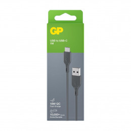 GP Batteries CC1N USB-kaapeli 1 m USB 3.2 Gen 1 (3.1 Gen 1) USB A USB C Harmaa