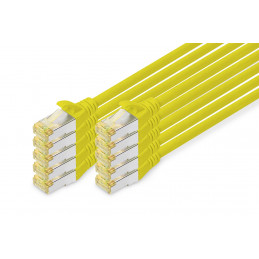 Digitus DK-1644-A-010-Y-10 verkkokaapeli Keltainen 1 m Cat6a S FTP (S-STP)